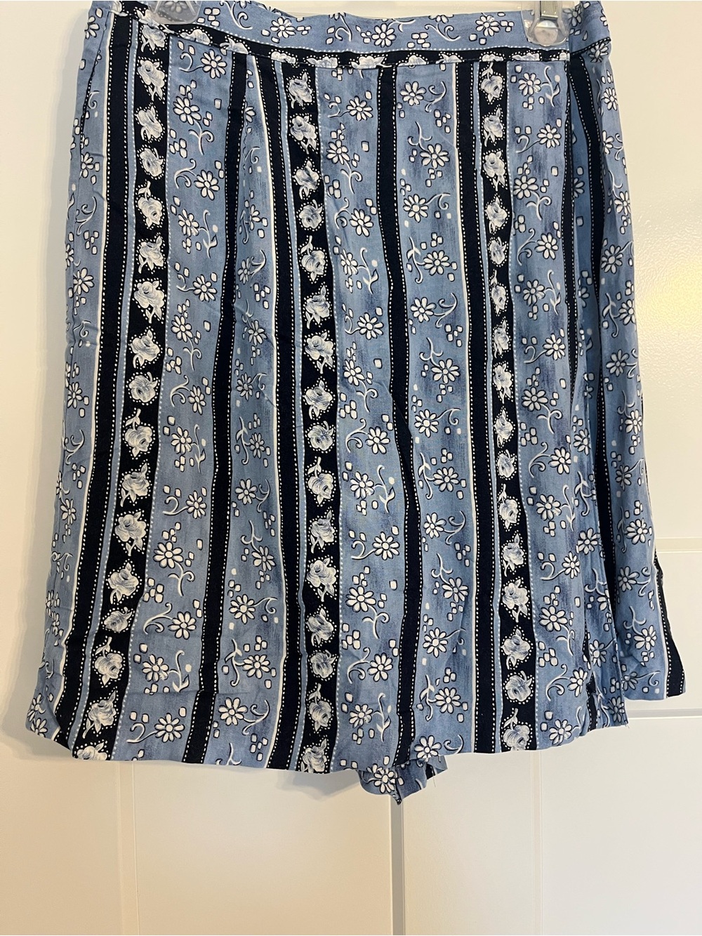 Vintage Studio Floral Stripe Skort Cottagecore 90s Y2K